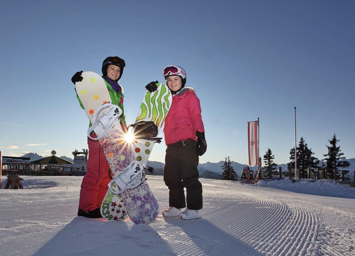 Snowboarden im Großarltal