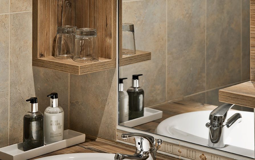 Badezimmer in der Ferienwohnung Großarl