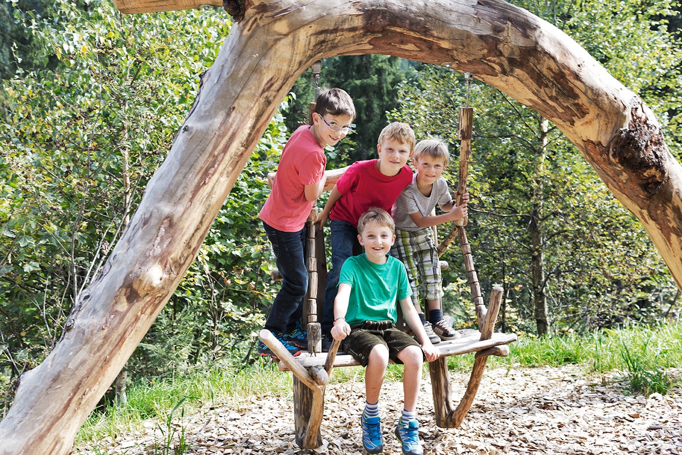 Playground in the forest