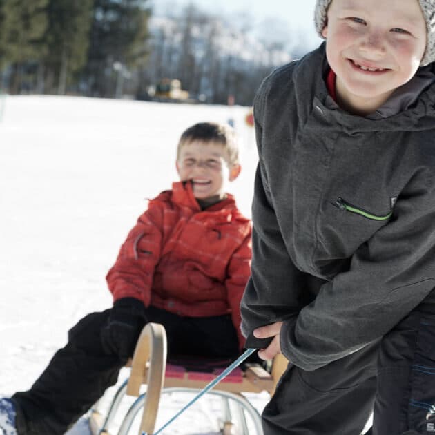 Holzlebn winter sledding