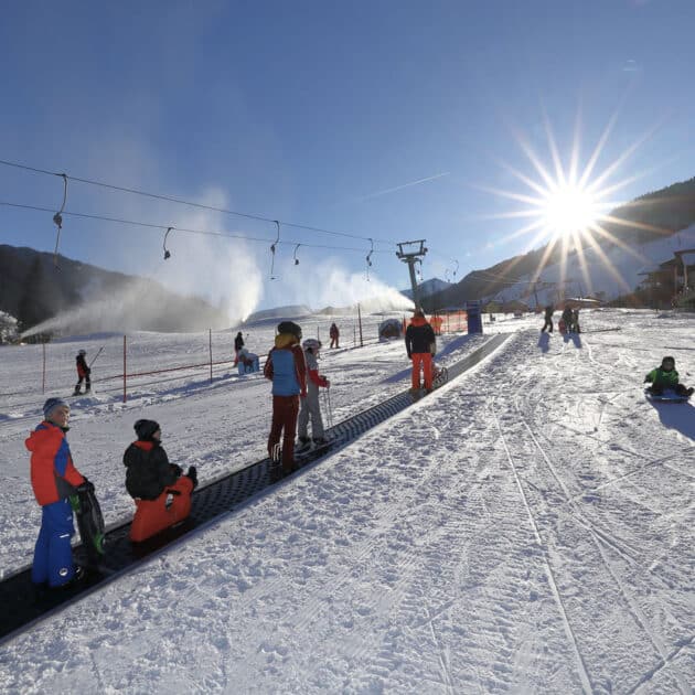 Children's playground and ski lift