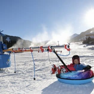 Children's playground and ski lift Children's playground and ski lift