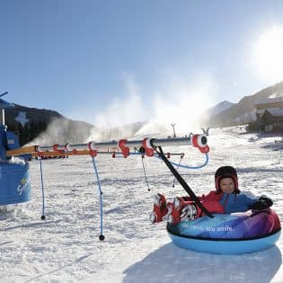 Children's playground and ski lift