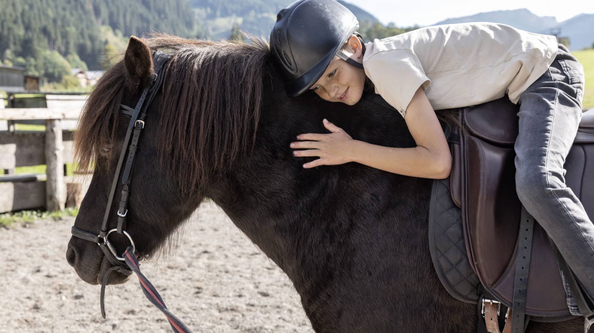 Reiten für Kinder im Feriendorf Holzleb'n