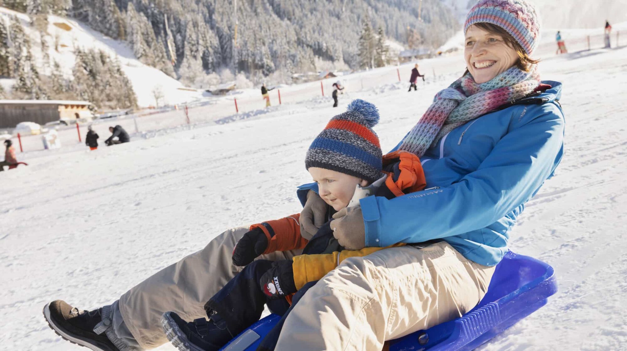 Urlaub mit Kleinkindern in Großarl, direkt an der Piste